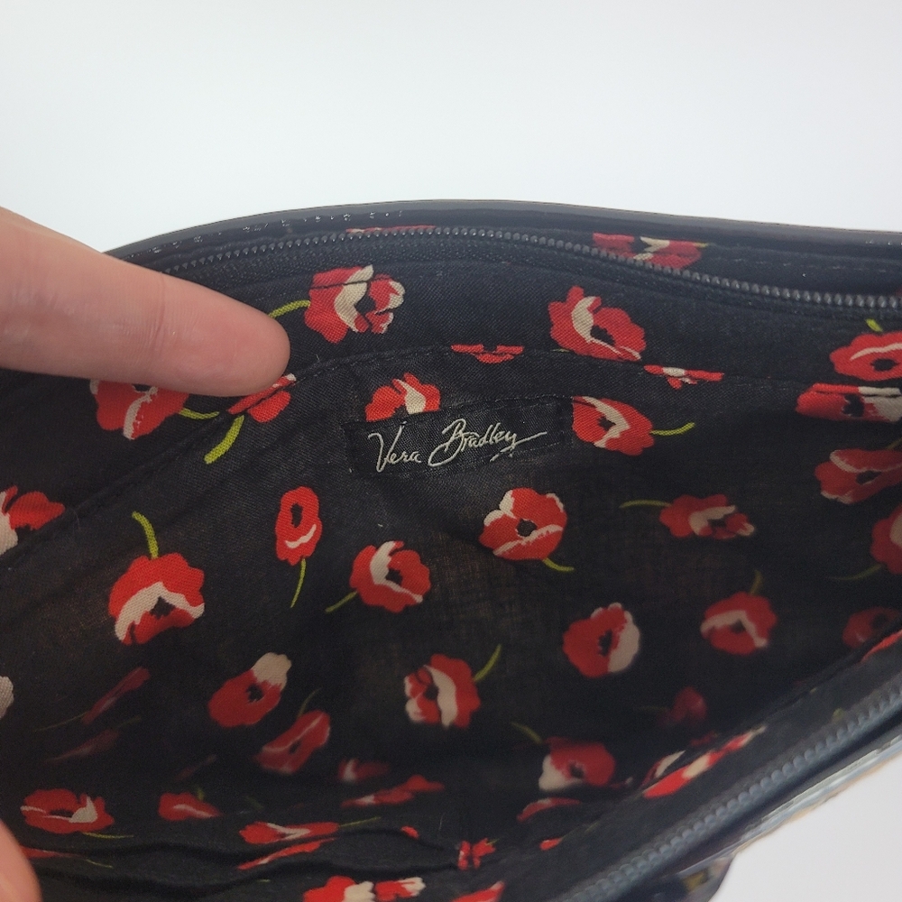 Vera Bradley Black Floral Patchwork Wristlet - image 2